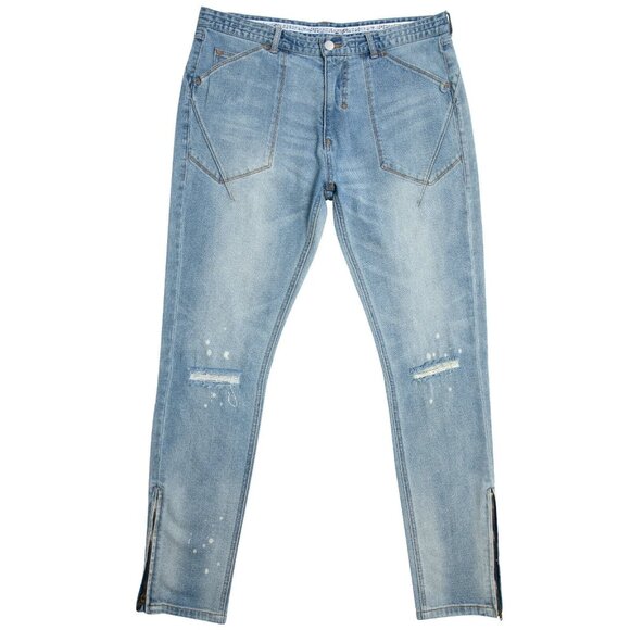 Number (N)ine (Japan) Acid Washed Skinny Jeans : US 32 - Picture 1 of 8